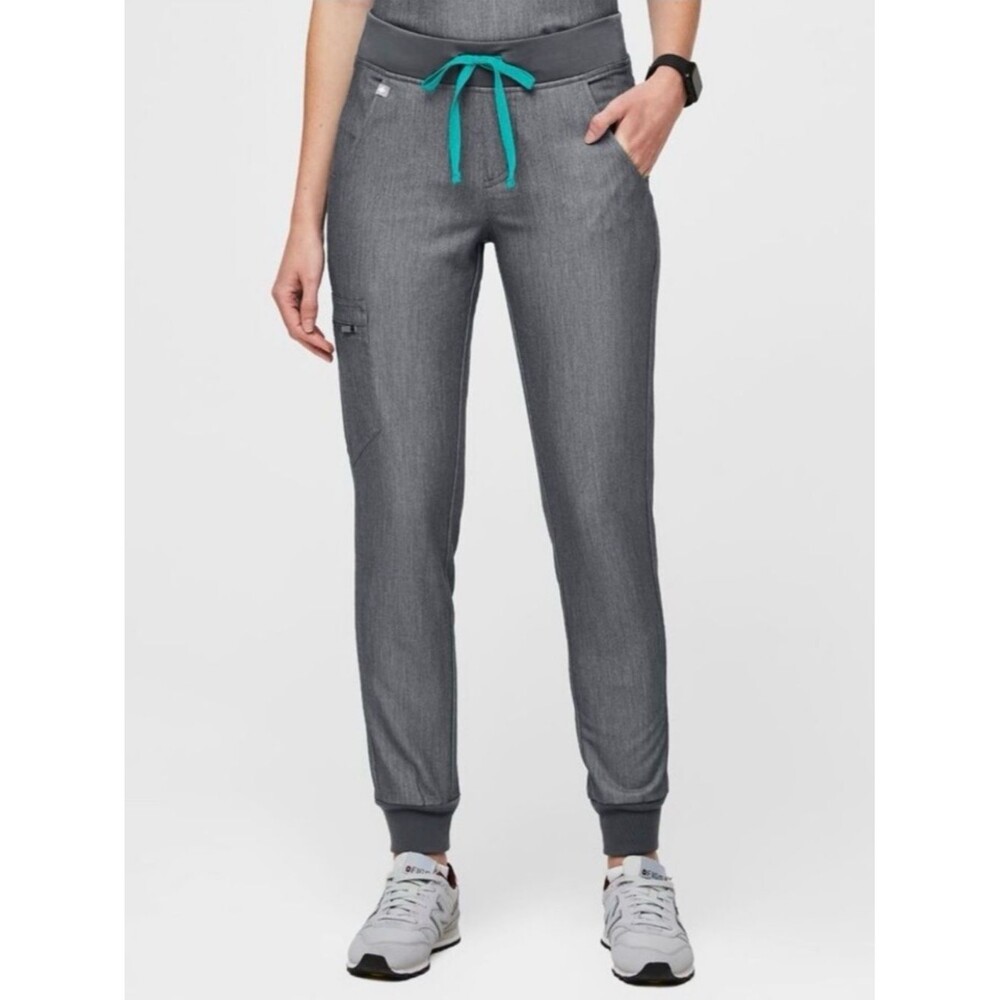 Figs Zamora Joggers Scrub Pants in Graphite Size Small Tall S/T Gray